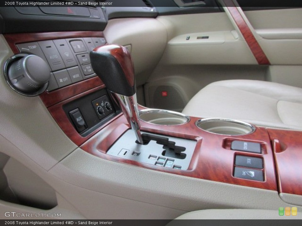 Sand Beige Interior Transmission for the 2008 Toyota Highlander Limited 4WD #76903257