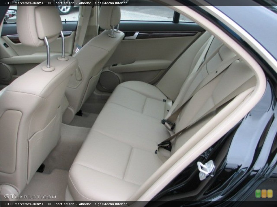 Almond Beige/Mocha Interior Rear Seat for the 2012 Mercedes-Benz C 300 Sport 4Matic #76903356