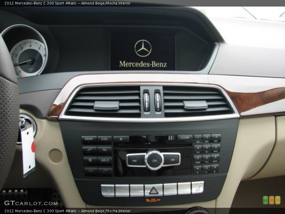 Almond Beige/Mocha Interior Controls for the 2012 Mercedes-Benz C 300 Sport 4Matic #76903443