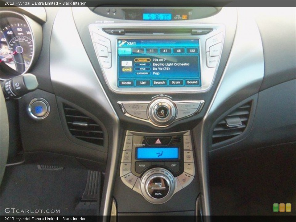 Black Interior Controls for the 2013 Hyundai Elantra Limited #76904317