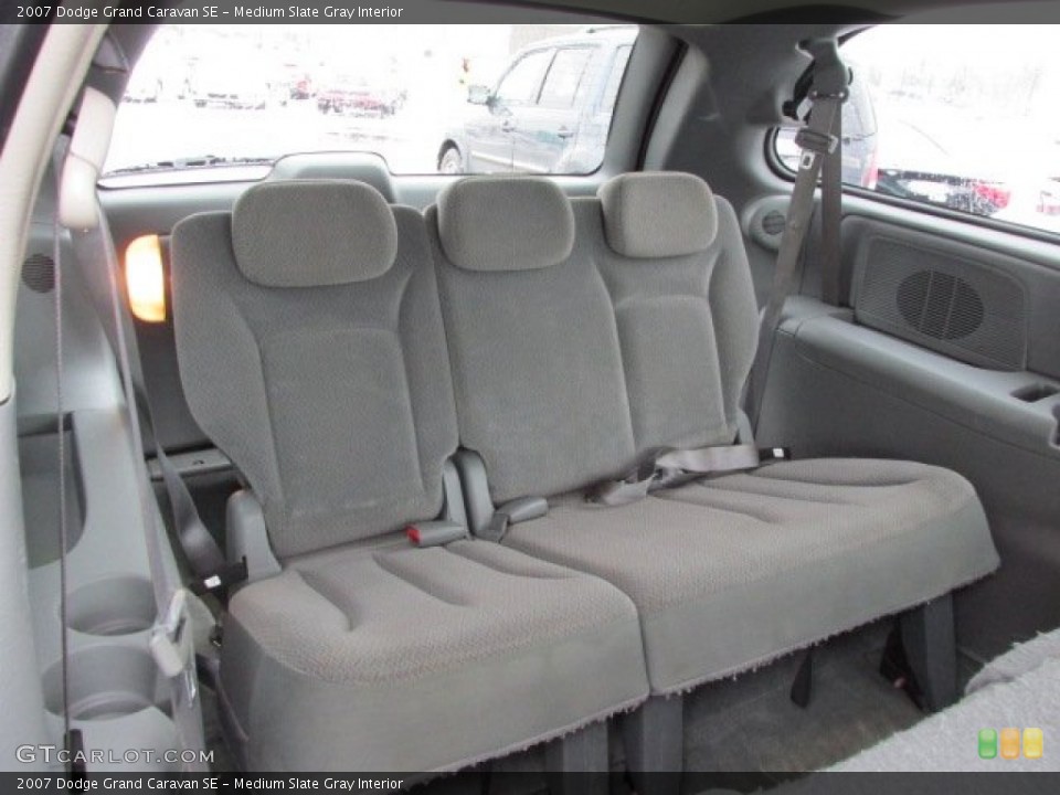 Medium Slate Gray Interior Rear Seat for the 2007 Dodge Grand Caravan SE #76904931