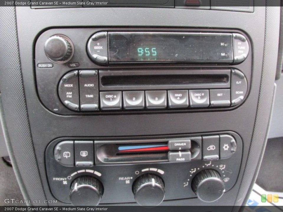 Medium Slate Gray Interior Controls for the 2007 Dodge Grand Caravan SE #76904973