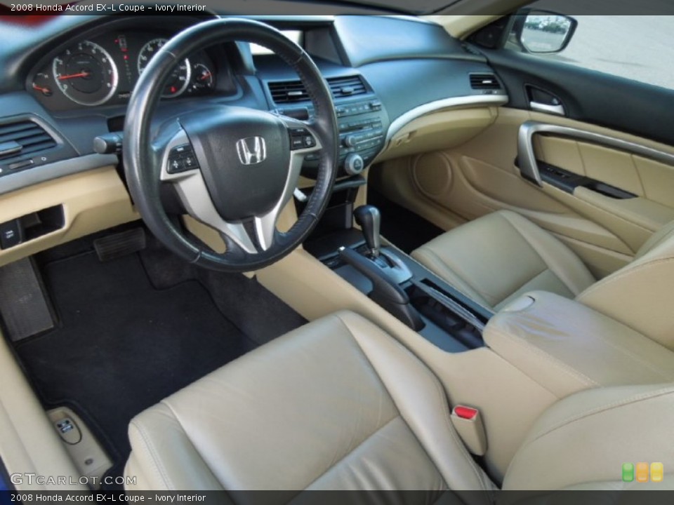 Ivory Interior Prime Interior for the 2008 Honda Accord EX-L Coupe #76905456