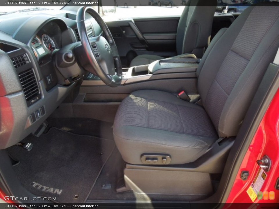 Charcoal Interior Photo for the 2011 Nissan Titan SV Crew Cab 4x4 #76905654