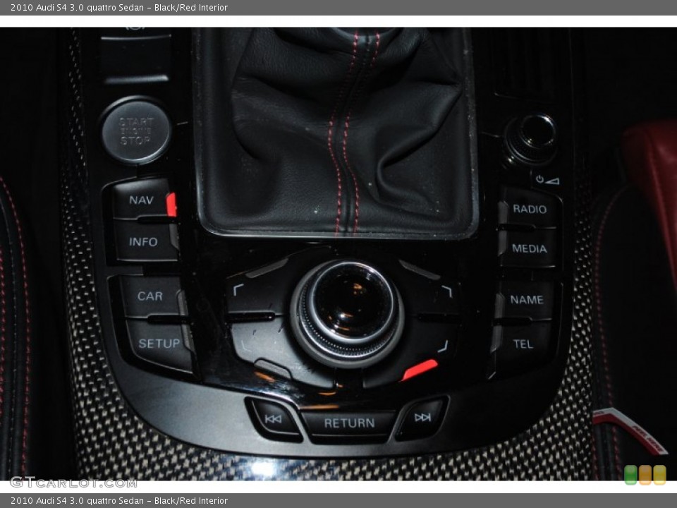 Black/Red Interior Controls for the 2010 Audi S4 3.0 quattro Sedan #76906299
