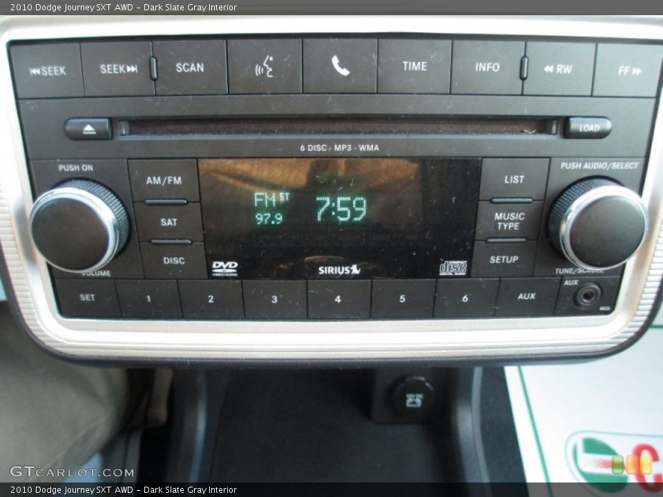 Dark Slate Gray Interior Audio System for the 2010 Dodge Journey SXT AWD #76906359