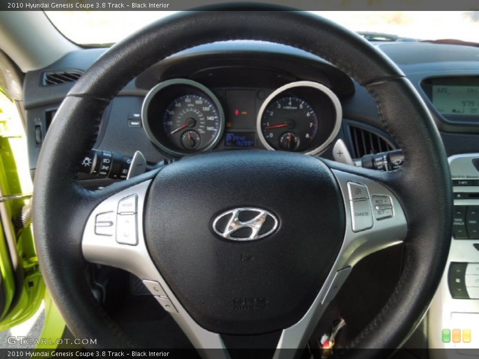 Black Interior Steering Wheel for the 2010 Hyundai Genesis Coupe 3.8 Track #76906488