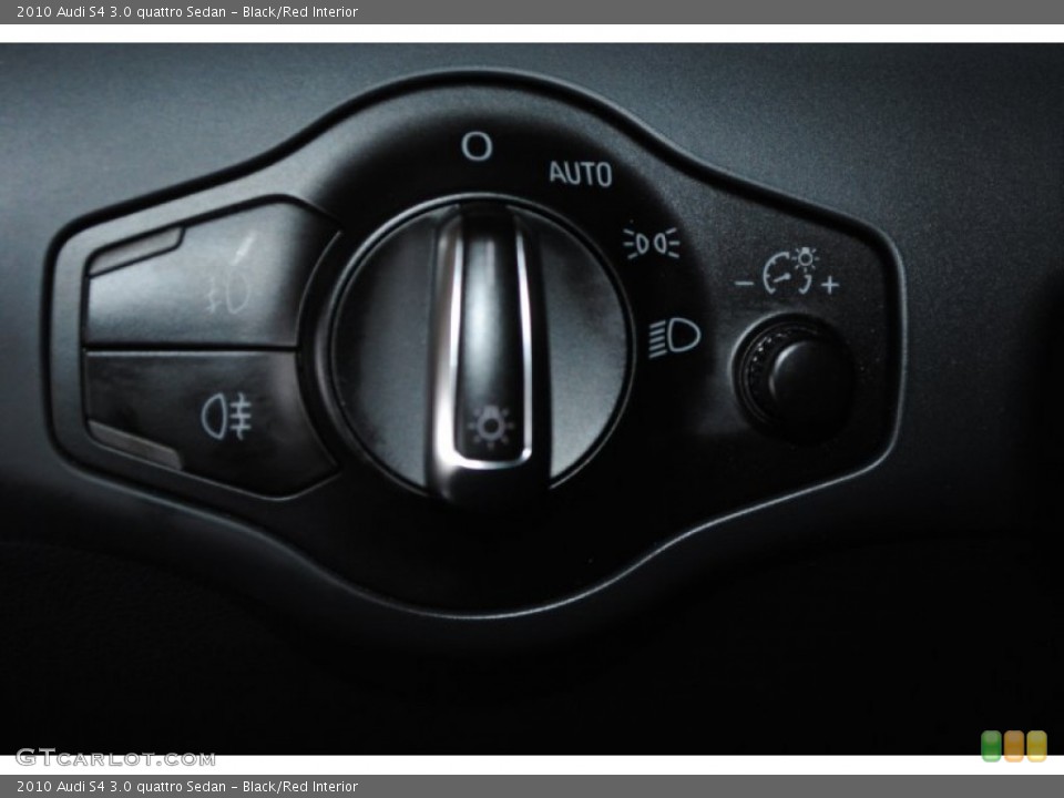 Black/Red Interior Controls for the 2010 Audi S4 3.0 quattro Sedan #76906519