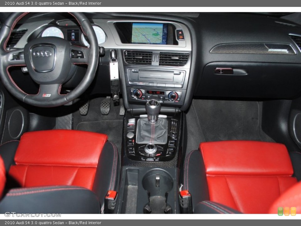 Black/Red Interior Dashboard for the 2010 Audi S4 3.0 quattro Sedan #76906616