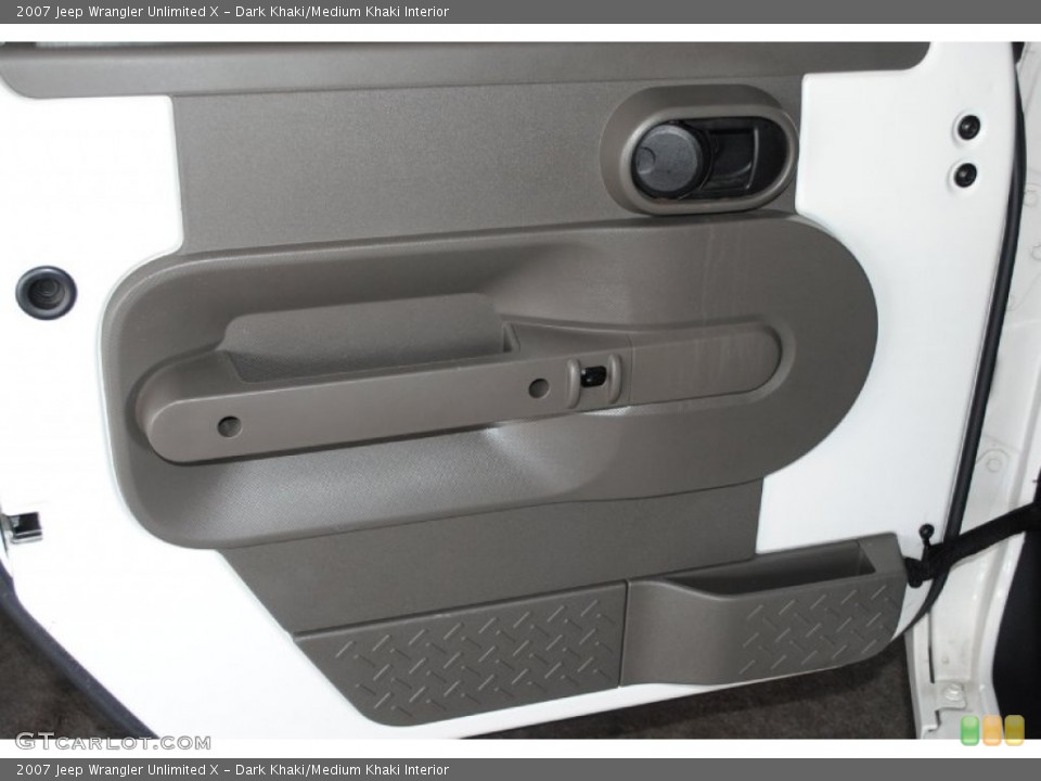 Dark Khaki/Medium Khaki Interior Door Panel for the 2007 Jeep Wrangler Unlimited X #76906971