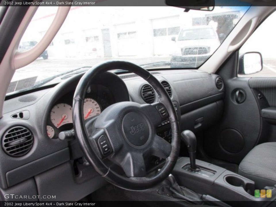 Dark Slate Gray Interior Dashboard for the 2002 Jeep Liberty Sport 4x4 #76907085