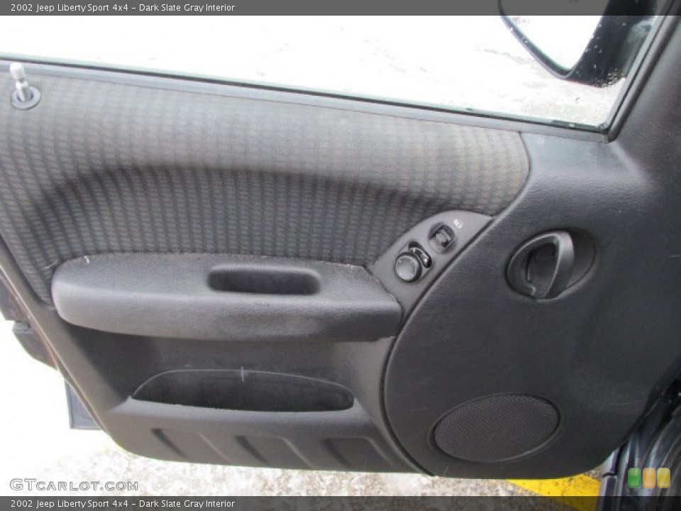 Dark Slate Gray Interior Door Panel for the 2002 Jeep Liberty Sport 4x4 #76907110