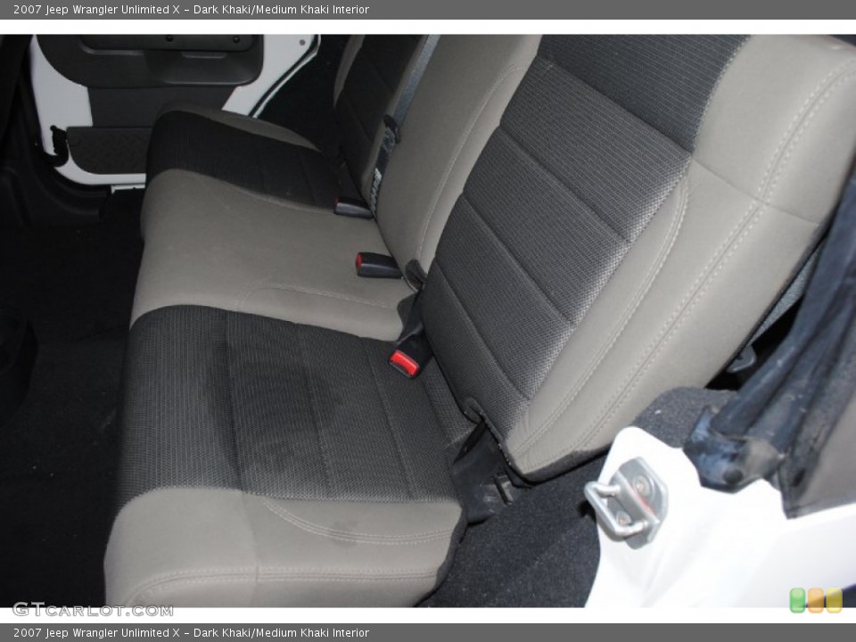 Dark Khaki Medium Khaki Interior Rear Seat For The 2007 Jeep