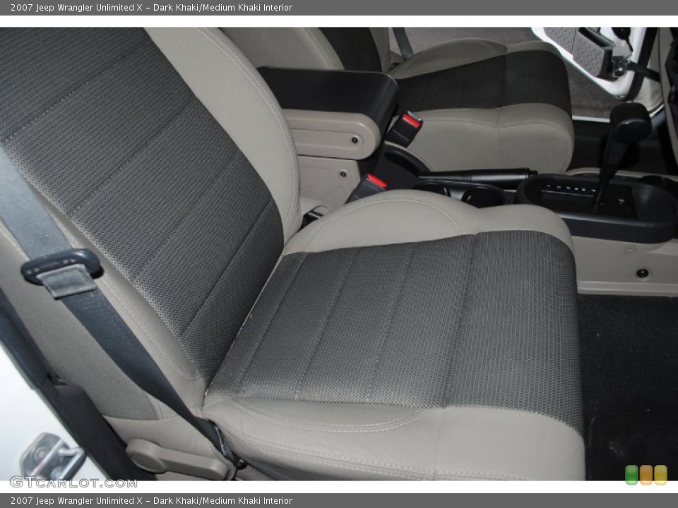 Dark Khaki/Medium Khaki Interior Front Seat for the 2007 Jeep Wrangler Unlimited X #76907244