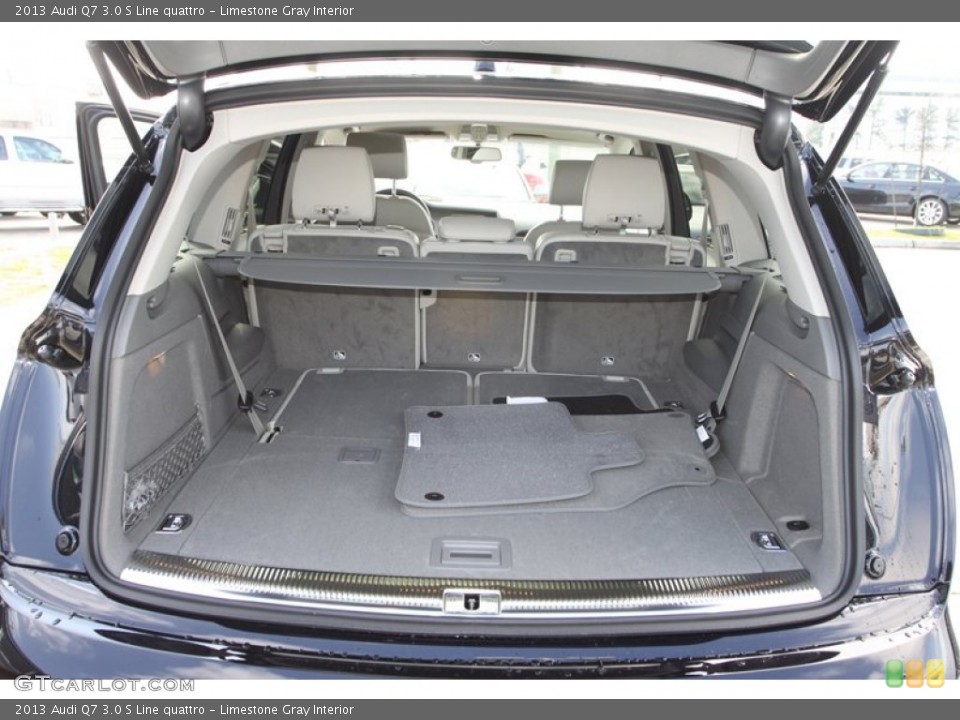 Limestone Gray Interior Trunk for the 2013 Audi Q7 3.0 S Line quattro #76907969