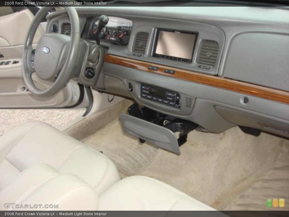 Medium Light Stone Interior Dashboard for the 2008 Ford Crown Victoria LX #76908990