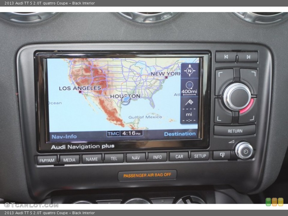 Black Interior Navigation for the 2013 Audi TT S 2.0T quattro Coupe #76909041