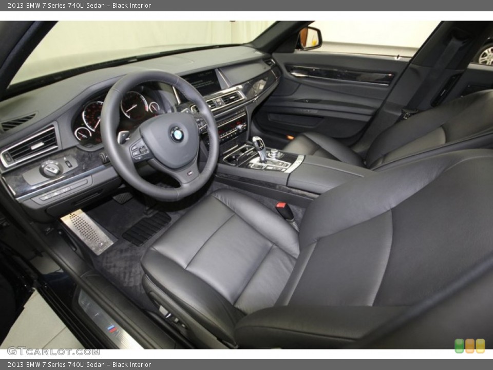 Black Interior Prime Interior for the 2013 BMW 7 Series 740Li Sedan #76909104