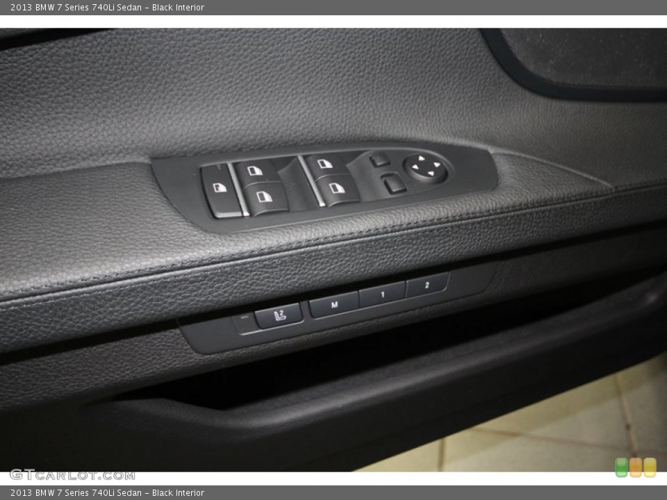 Black Interior Controls for the 2013 BMW 7 Series 740Li Sedan #76909180