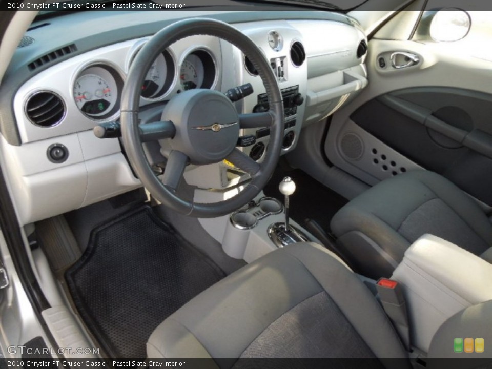 Pastel Slate Gray Interior Prime Interior for the 2010 Chrysler PT Cruiser Classic #76909413