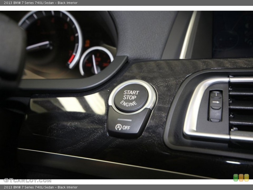 Black Interior Controls for the 2013 BMW 7 Series 740Li Sedan #76909423