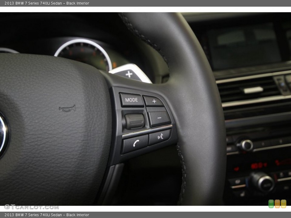 Black Interior Controls for the 2013 BMW 7 Series 740Li Sedan #76909440