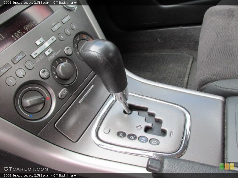 Off Black Interior Transmission for the 2008 Subaru Legacy 2.5i Sedan #76909626