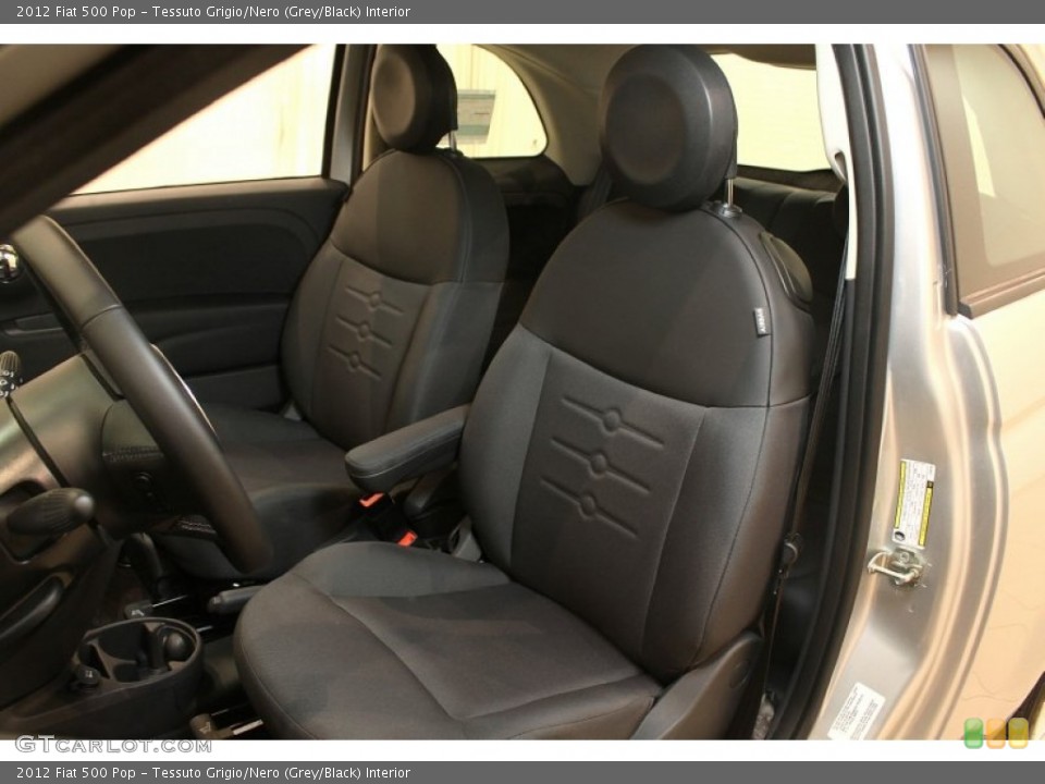 Tessuto Grigio/Nero (Grey/Black) Interior Front Seat for the 2012 Fiat 500 Pop #76909863