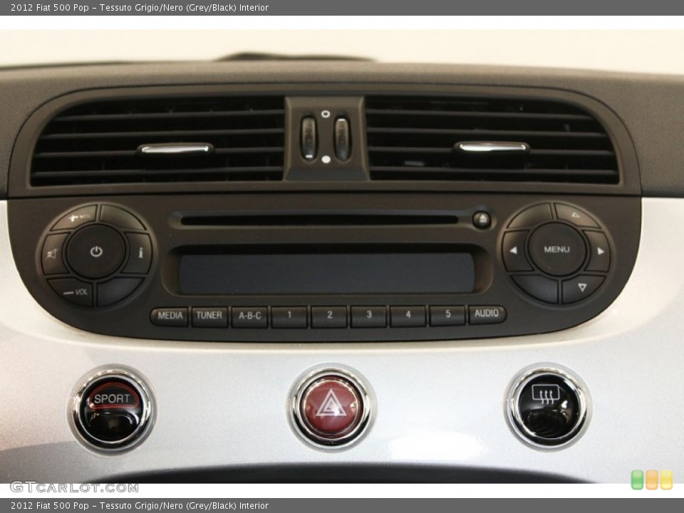 Tessuto Grigio/Nero (Grey/Black) Interior Audio System for the 2012 Fiat 500 Pop #76910046
