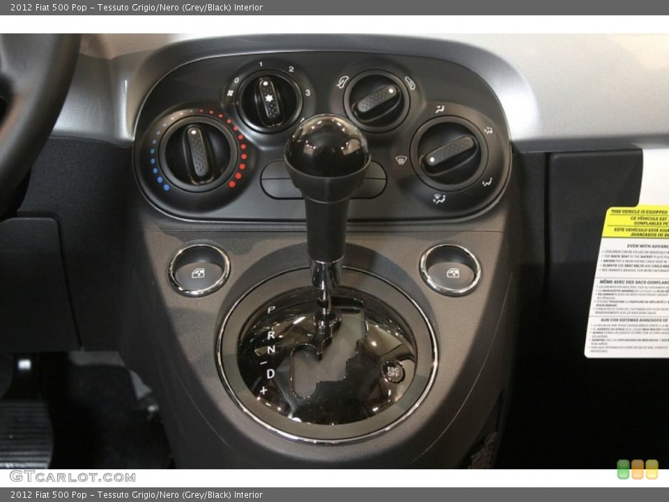 Tessuto Grigio/Nero (Grey/Black) Interior Transmission for the 2012 Fiat 500 Pop #76910088
