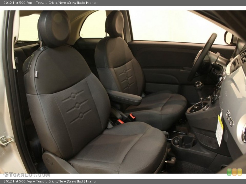 Tessuto Grigio/Nero (Grey/Black) Interior Front Seat for the 2012 Fiat 500 Pop #76910169