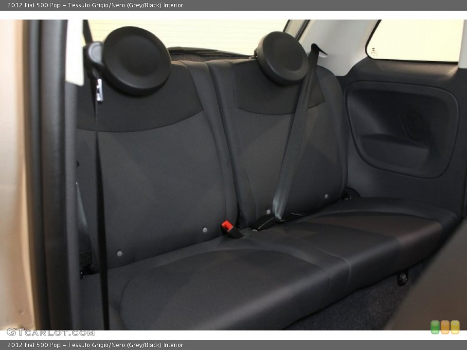 Tessuto Grigio/Nero (Grey/Black) Interior Rear Seat for the 2012 Fiat 500 Pop #76910195