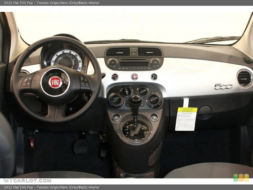 Tessuto Grigio/Nero (Grey/Black) Interior Dashboard for the 2012 Fiat 500 Pop #76910253