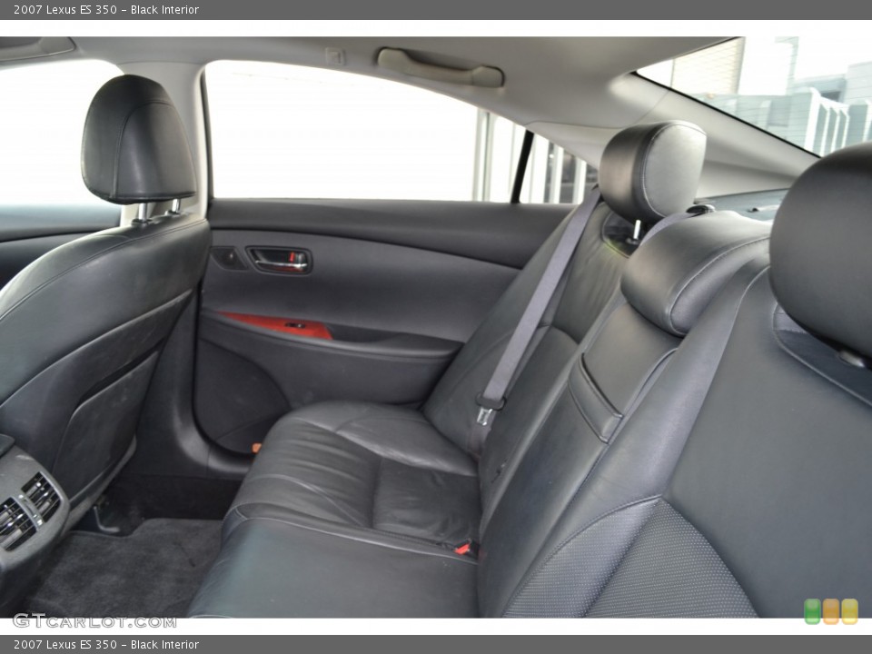 Black Interior Rear Seat for the 2007 Lexus ES 350 #76910994