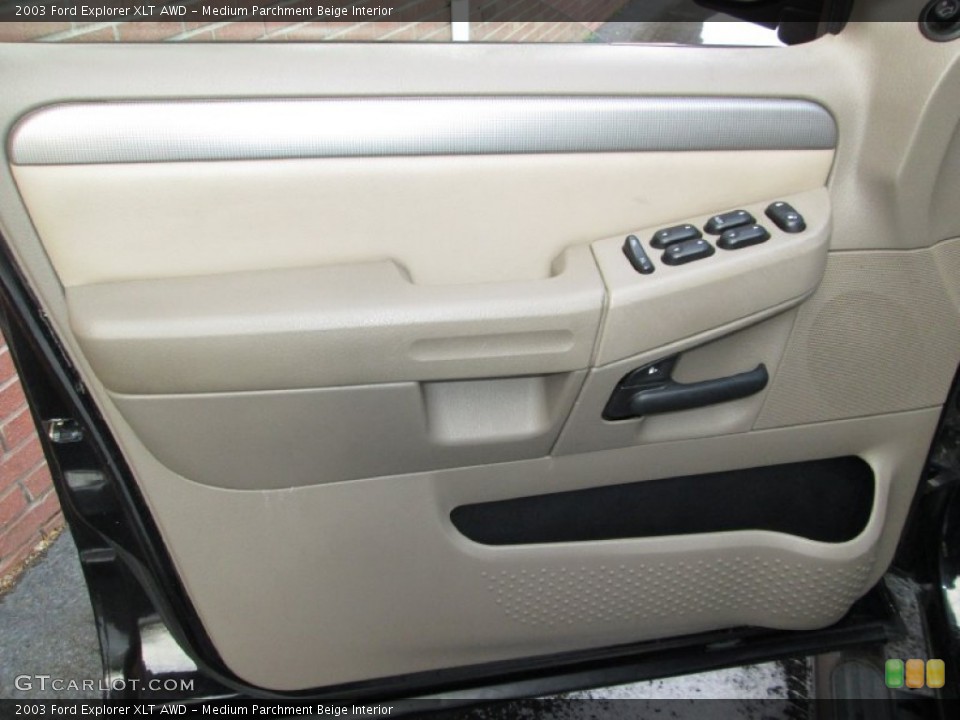 Medium Parchment Beige Interior Door Panel for the 2003 Ford Explorer XLT AWD #76912430