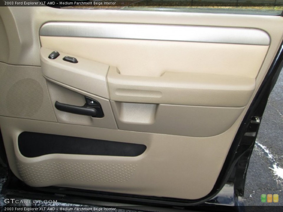 Medium Parchment Beige Interior Door Panel for the 2003 Ford Explorer XLT AWD #76912452