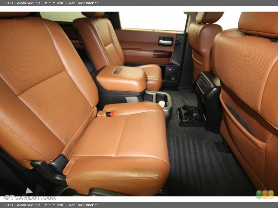 Red Rock Interior Rear Seat for the 2011 Toyota Sequoia Platinum 4WD #76912524