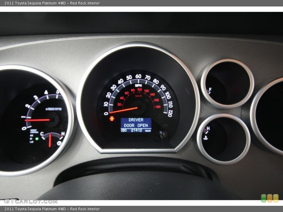 Red Rock Interior Gauges for the 2011 Toyota Sequoia Platinum 4WD #76912808