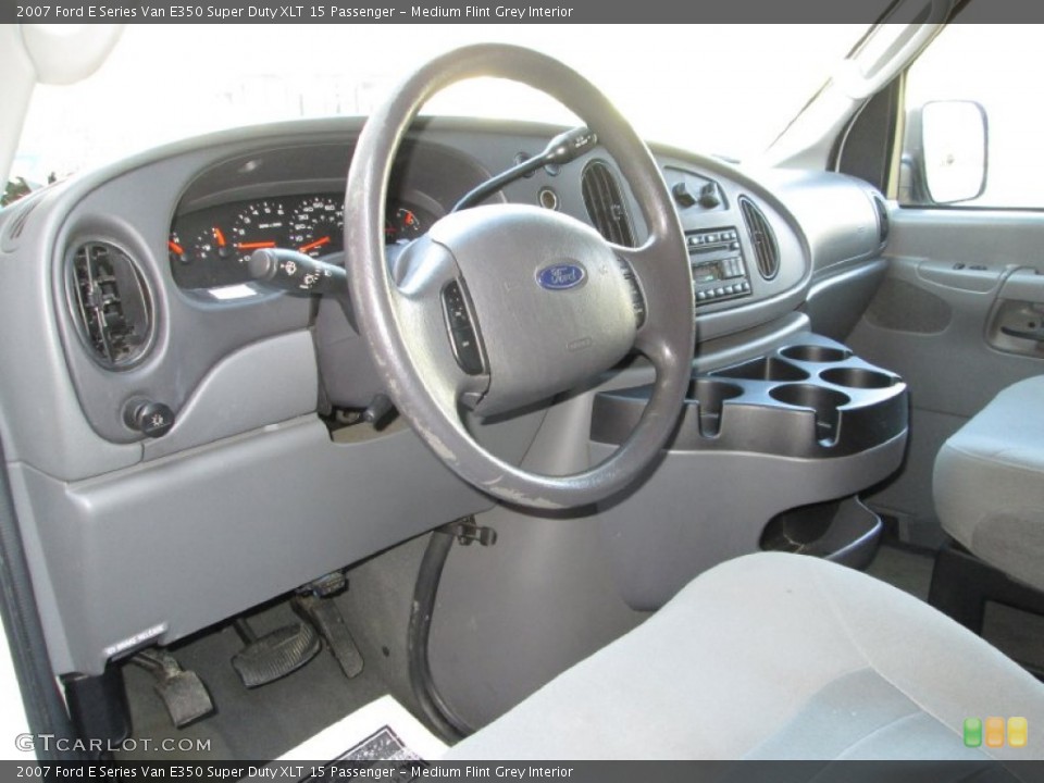 Medium Flint Grey Interior Prime Interior for the 2007 Ford E Series Van E350 Super Duty XLT 15 Passenger #76913016