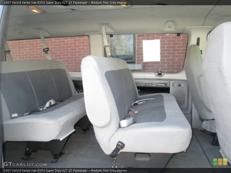 Medium Flint Grey Interior Rear Seat for the 2007 Ford E Series Van E350 Super Duty XLT 15 Passenger #76913061
