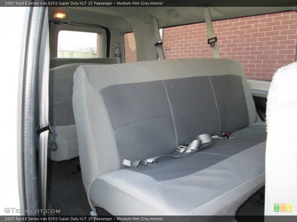 Medium Flint Grey Interior Rear Seat for the 2007 Ford E Series Van E350 Super Duty XLT 15 Passenger #76913081