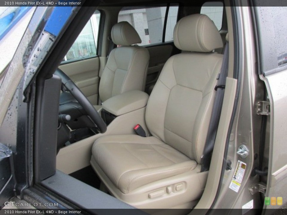 Beige Interior Front Seat for the 2010 Honda Pilot EX-L 4WD #76913442