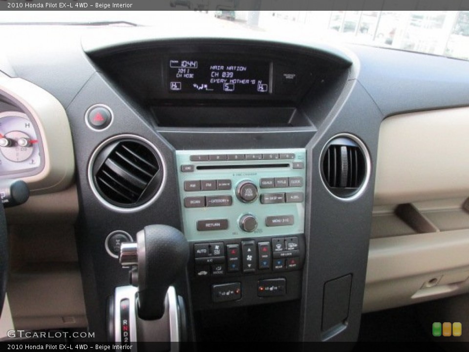 Beige Interior Controls for the 2010 Honda Pilot EX-L 4WD #76913523