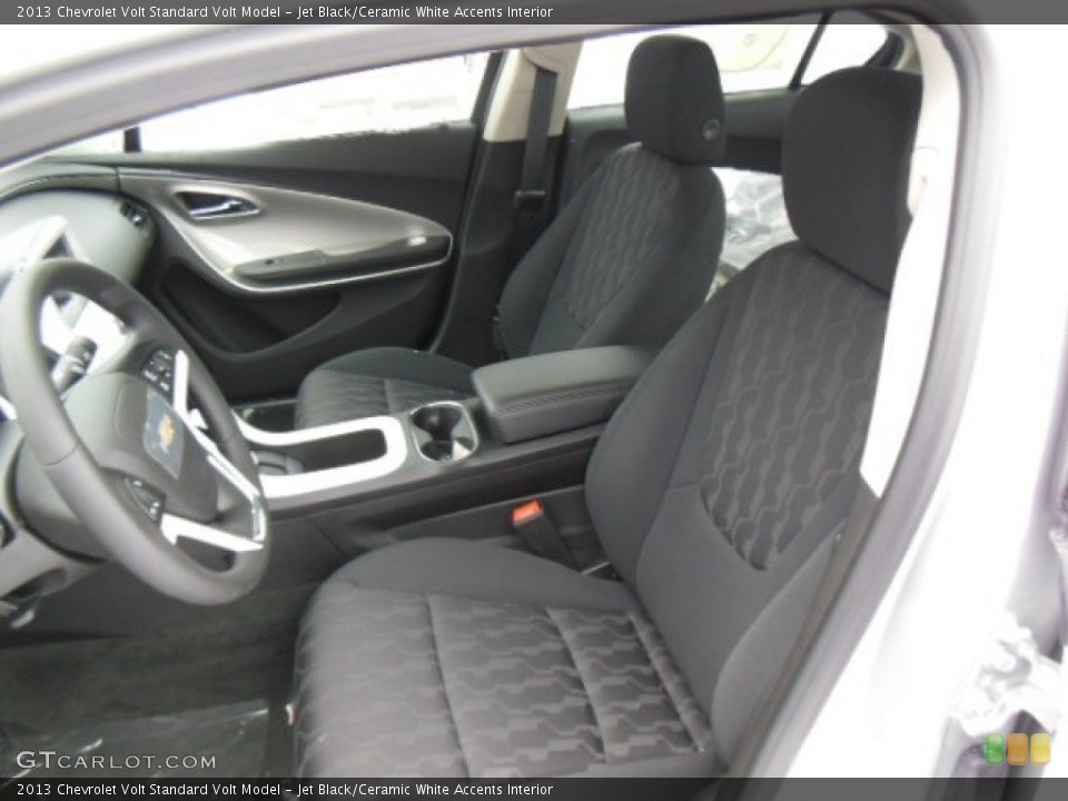 Jet Black/Ceramic White Accents Interior Front Seat for the 2013 Chevrolet Volt  #76913791