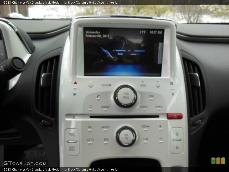 Jet Black/Ceramic White Accents Interior Controls for the 2013 Chevrolet Volt  #76913905
