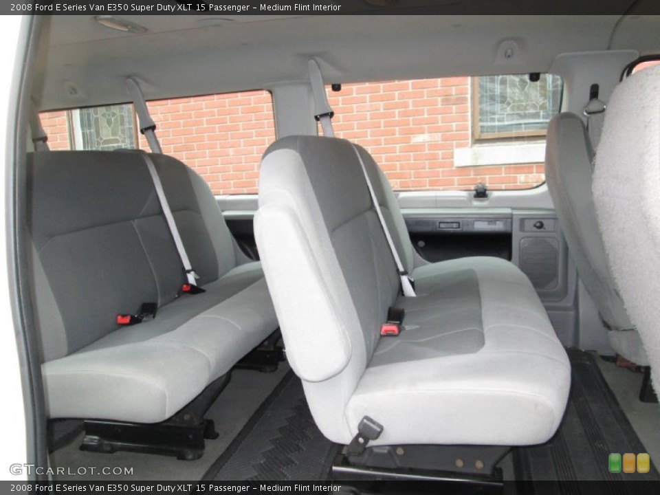 Medium Flint Interior Rear Seat for the 2008 Ford E Series Van E350 Super Duty XLT 15 Passenger #76913933