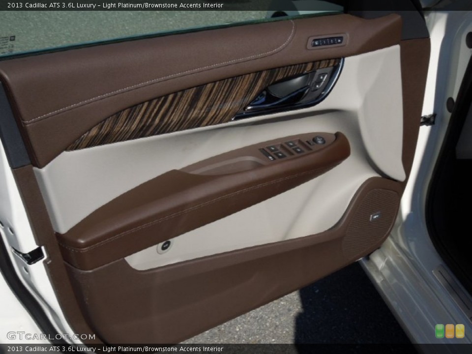 Light Platinum/Brownstone Accents Interior Door Panel for the 2013 Cadillac ATS 3.6L Luxury #76913973