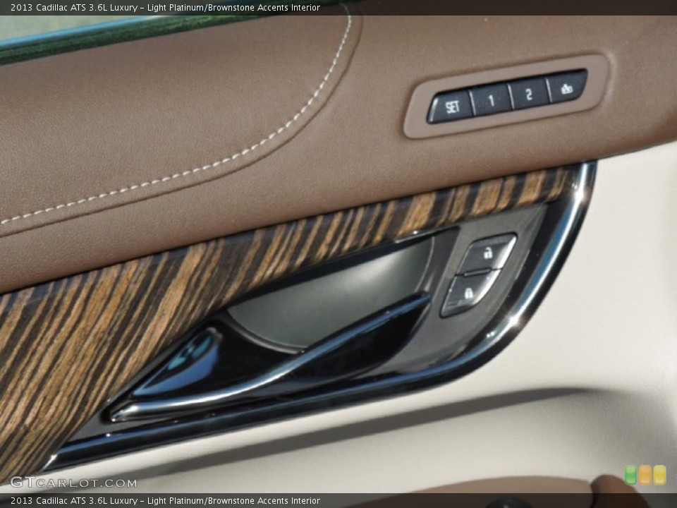Light Platinum/Brownstone Accents Interior Controls for the 2013 Cadillac ATS 3.6L Luxury #76913998