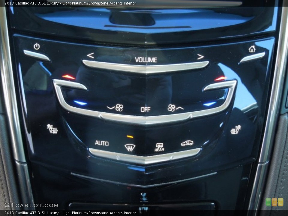 Light Platinum/Brownstone Accents Interior Controls for the 2013 Cadillac ATS 3.6L Luxury #76914048