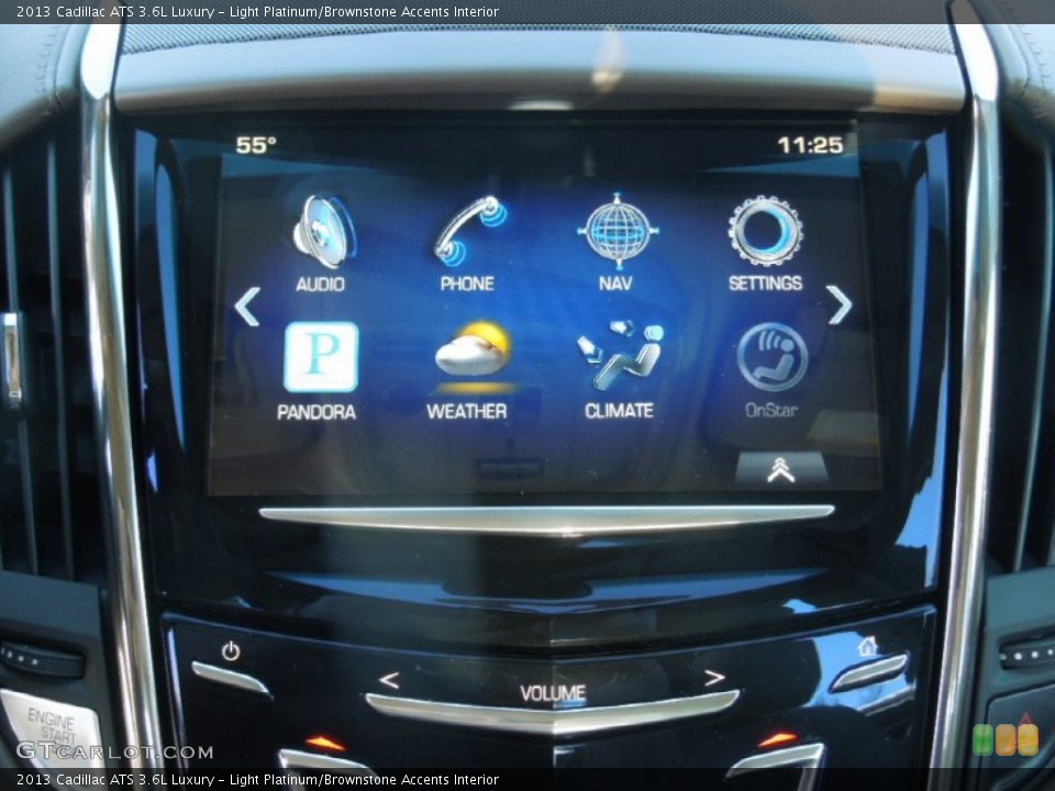 Light Platinum/Brownstone Accents Interior Controls for the 2013 Cadillac ATS 3.6L Luxury #76914085